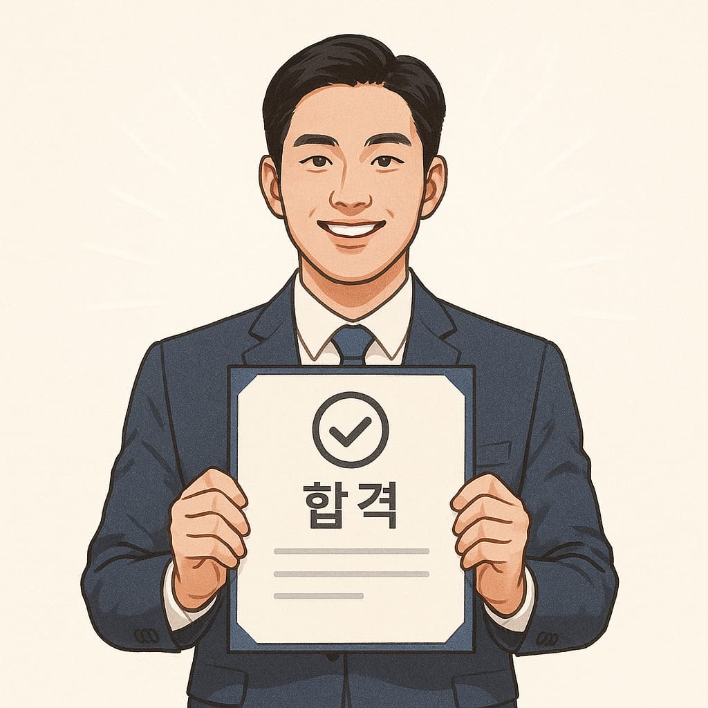 취업성공패키지를 통해 합격한 청년의 모습