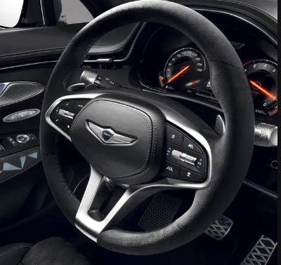 제네시스 GV70 Genuin Parts 중 알칸타라 스티어링 휠
