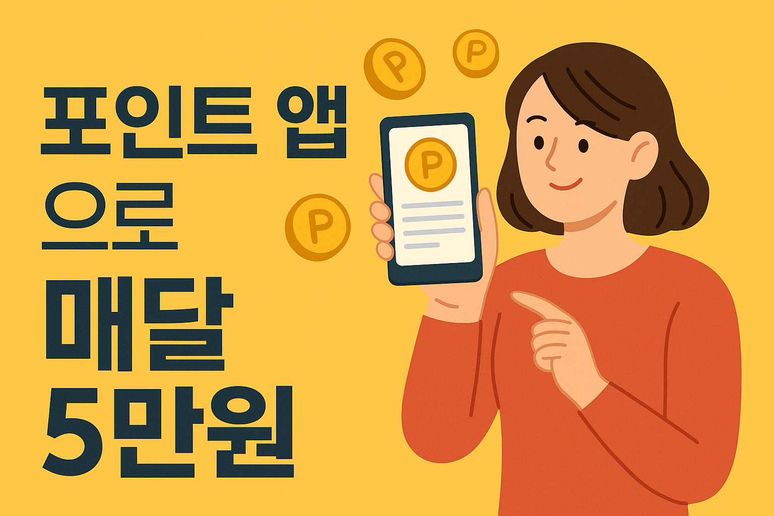 포인트 앱으로 매달 5만원