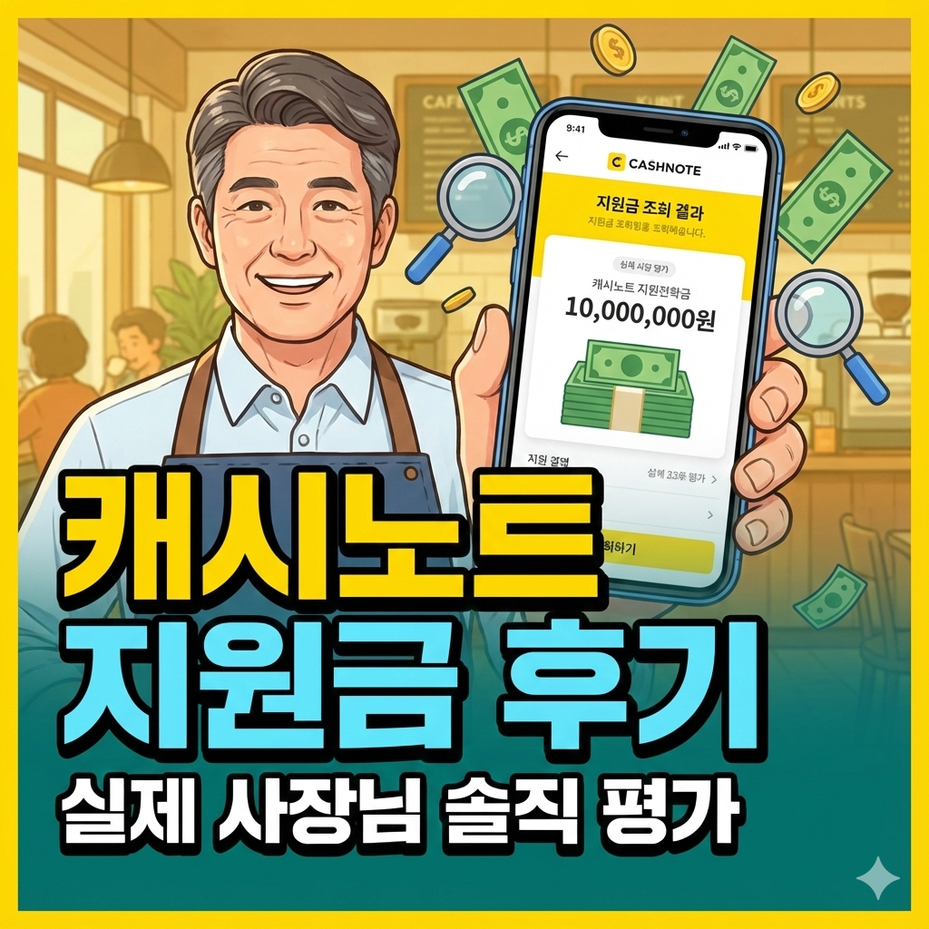 캐시노트 지원금 후기! 실제 사장님들이 말하는 장단점과 만족도 분석