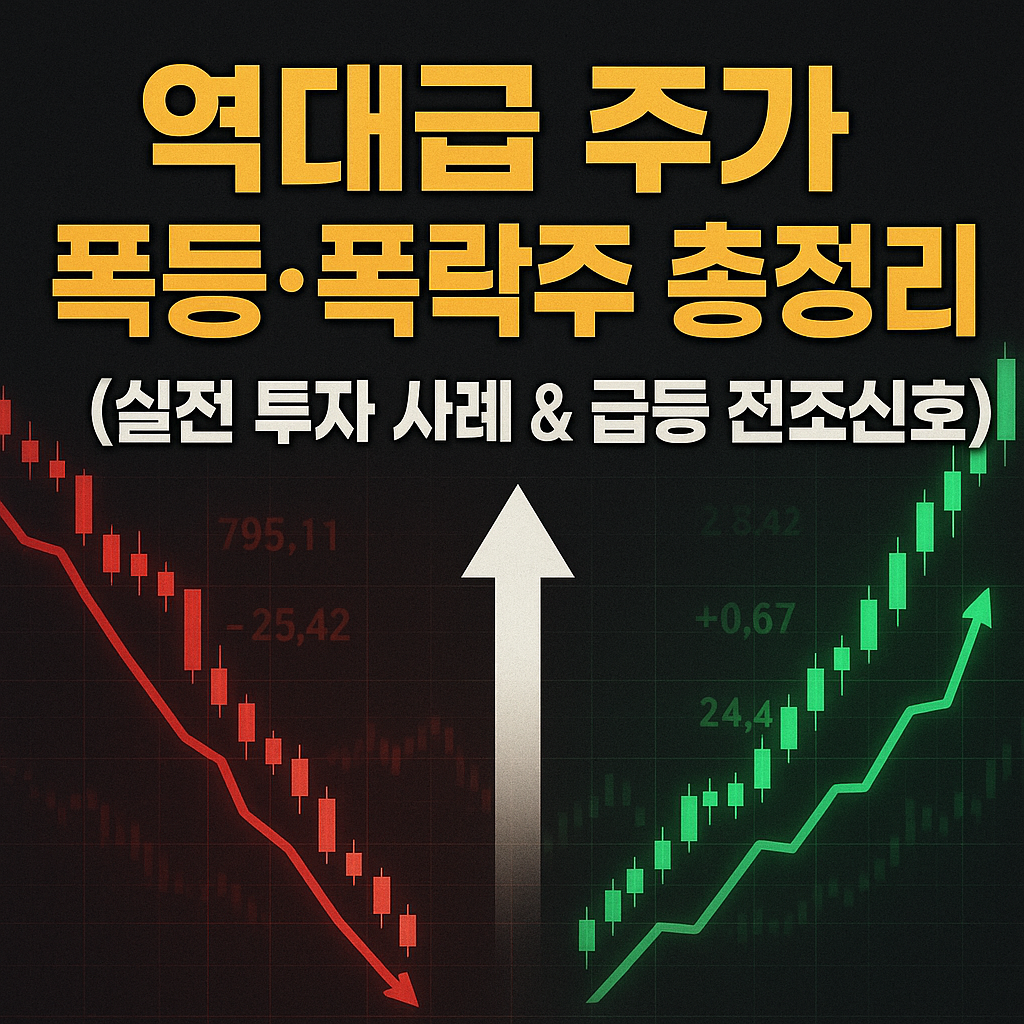 역대급 주가 폭등&middot;폭락주 총정리 (실전 투자 사례 &amp; 급등 전조신호) 관련 사진