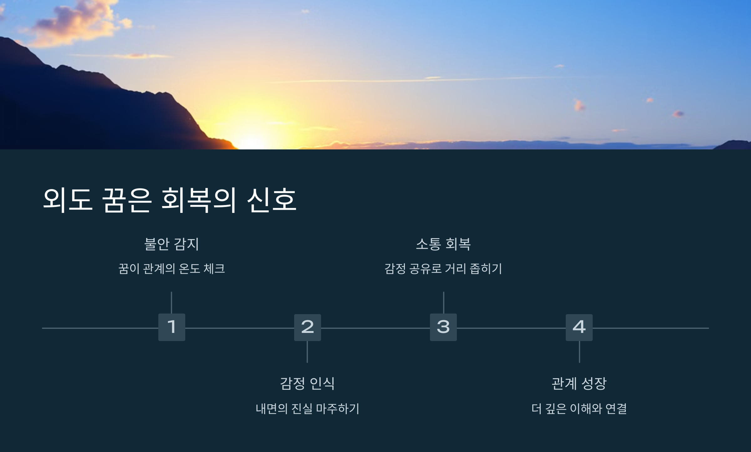 외도 꿈은 회복의 신호