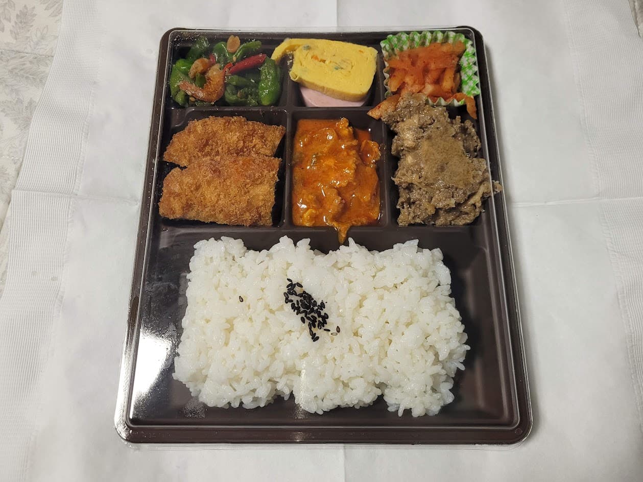 도시락 개봉 후 전체 구성