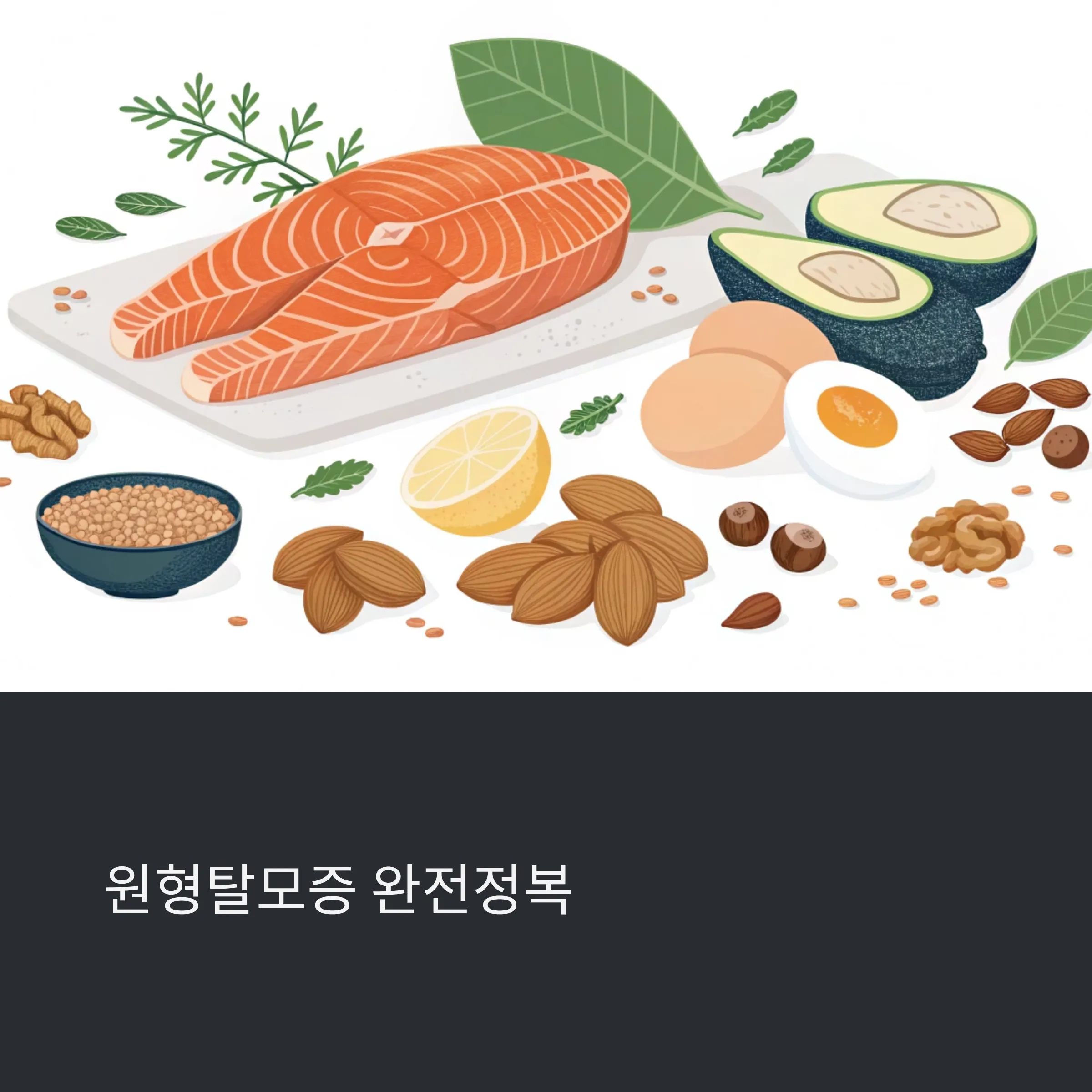 원형탈모증 관리와 생활습관, 좋은 음식 섭취 방법