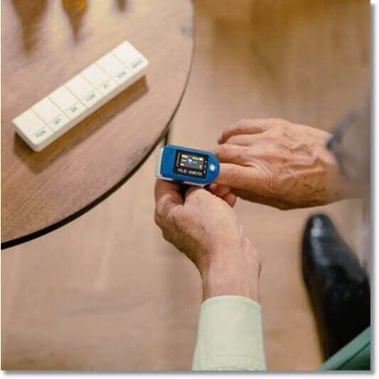 메론 효능 성인병 예방, 산소 포화도 검사하는 노인