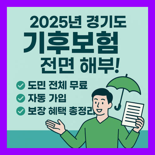 기후 보험, 경기 도민 자동 가입 혜택