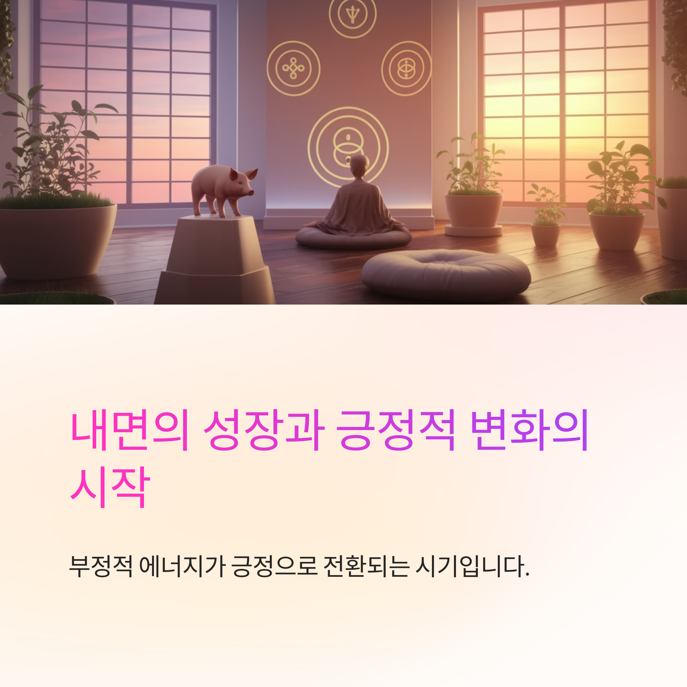 돼지가 집 안이나 부유한 공간에 나타나는 꿈