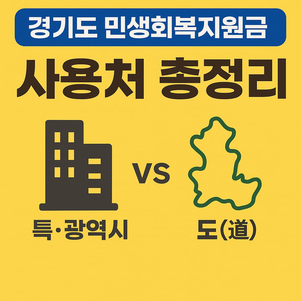 경기도 민생회복지원금 사용처