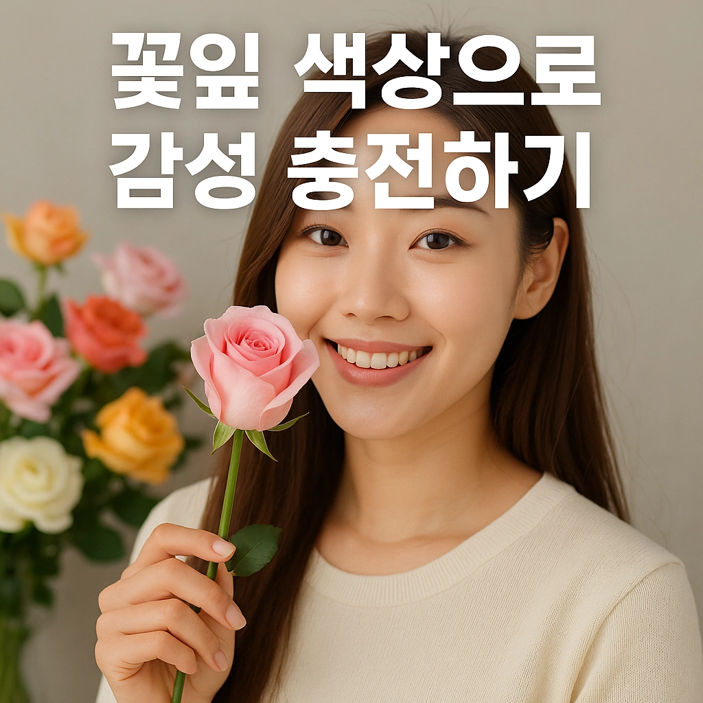 꽃잎 색상으로 감성 충전하기