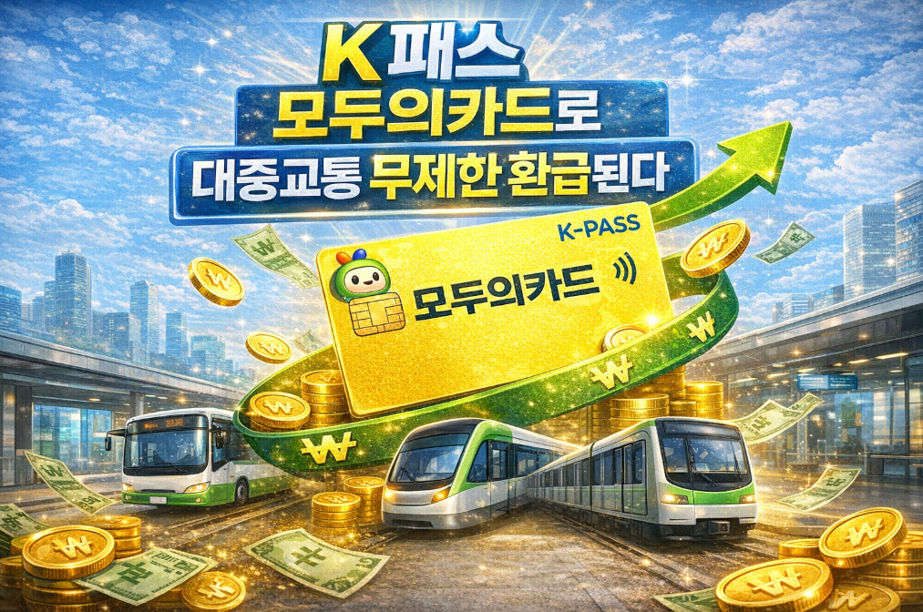 K패스 모두의카드로 대중교통비 100% 돌려받는 법