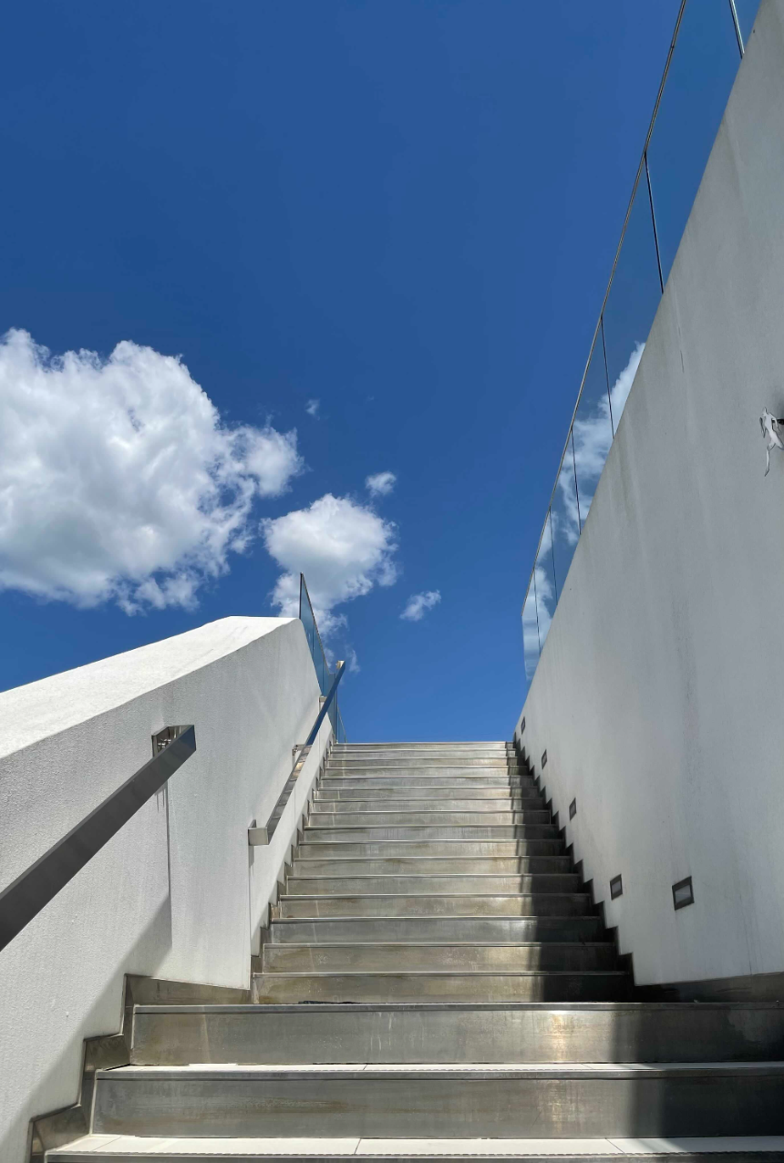 양평 갤러리 카페 카포레 출입계단