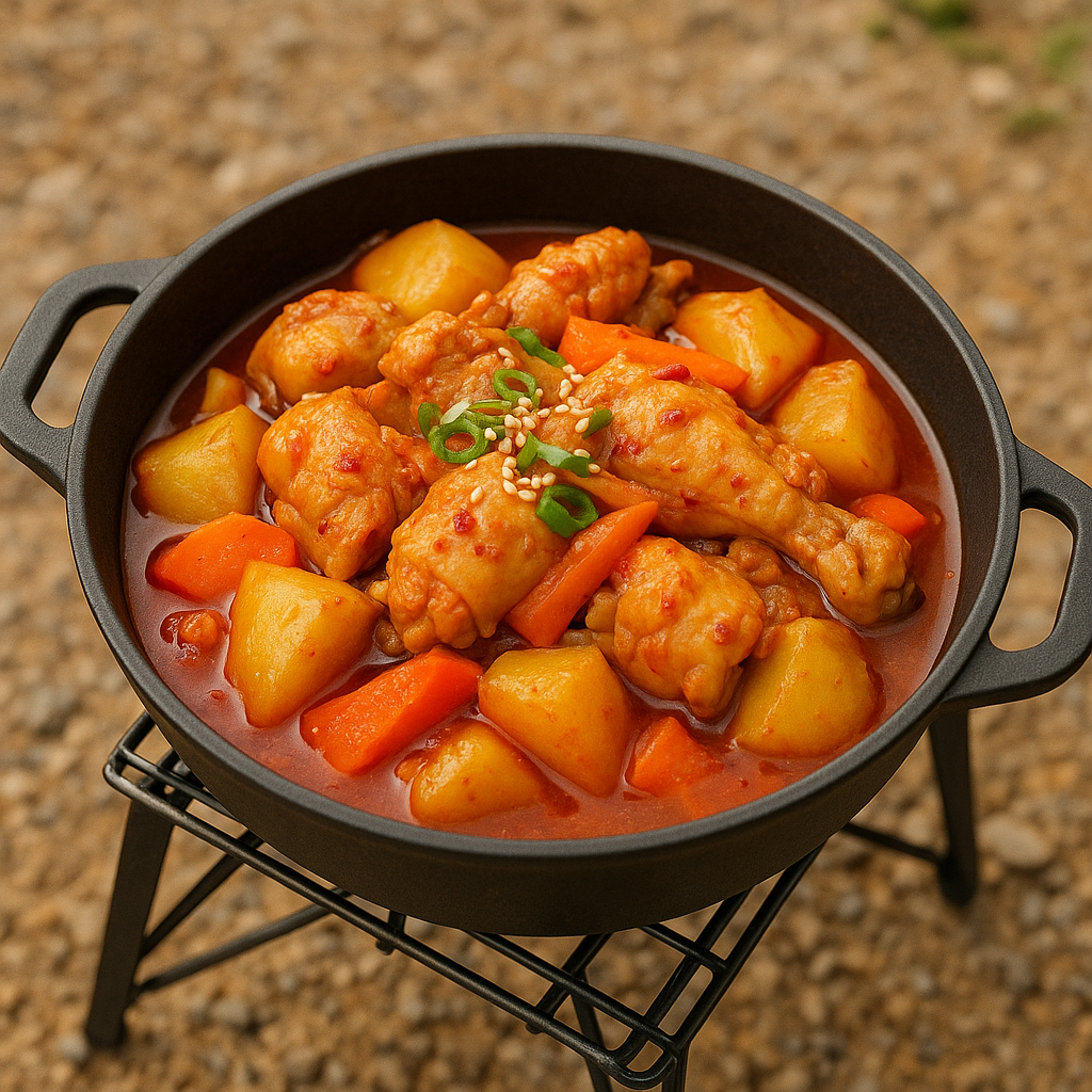 집에서도 캠핑 느낌 나는 간편 닭볶음탕