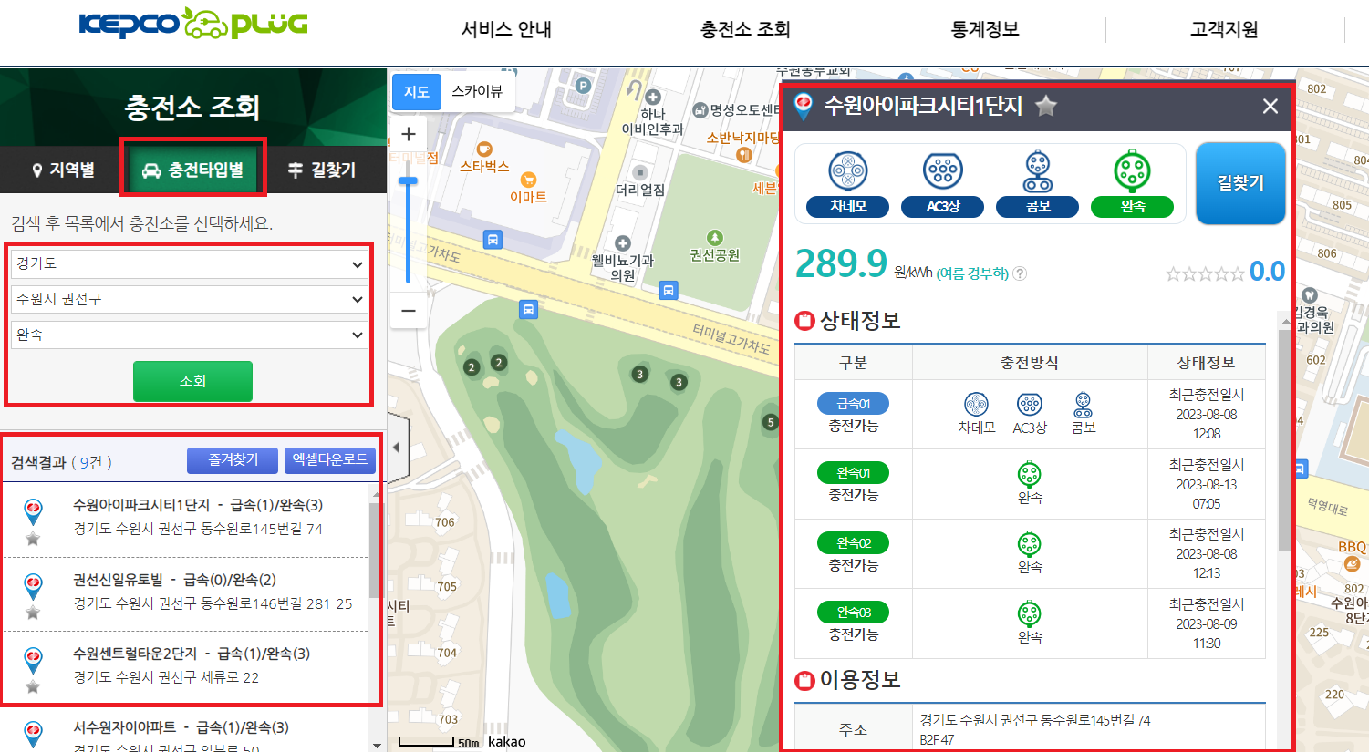 전기차 충전소, 충전기, 충전 방법, 충전 요금