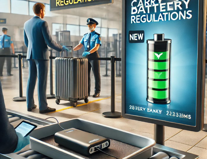 개정된 기내 배터리 반입 규정 글 썸네일- 공항 검색대 이미지