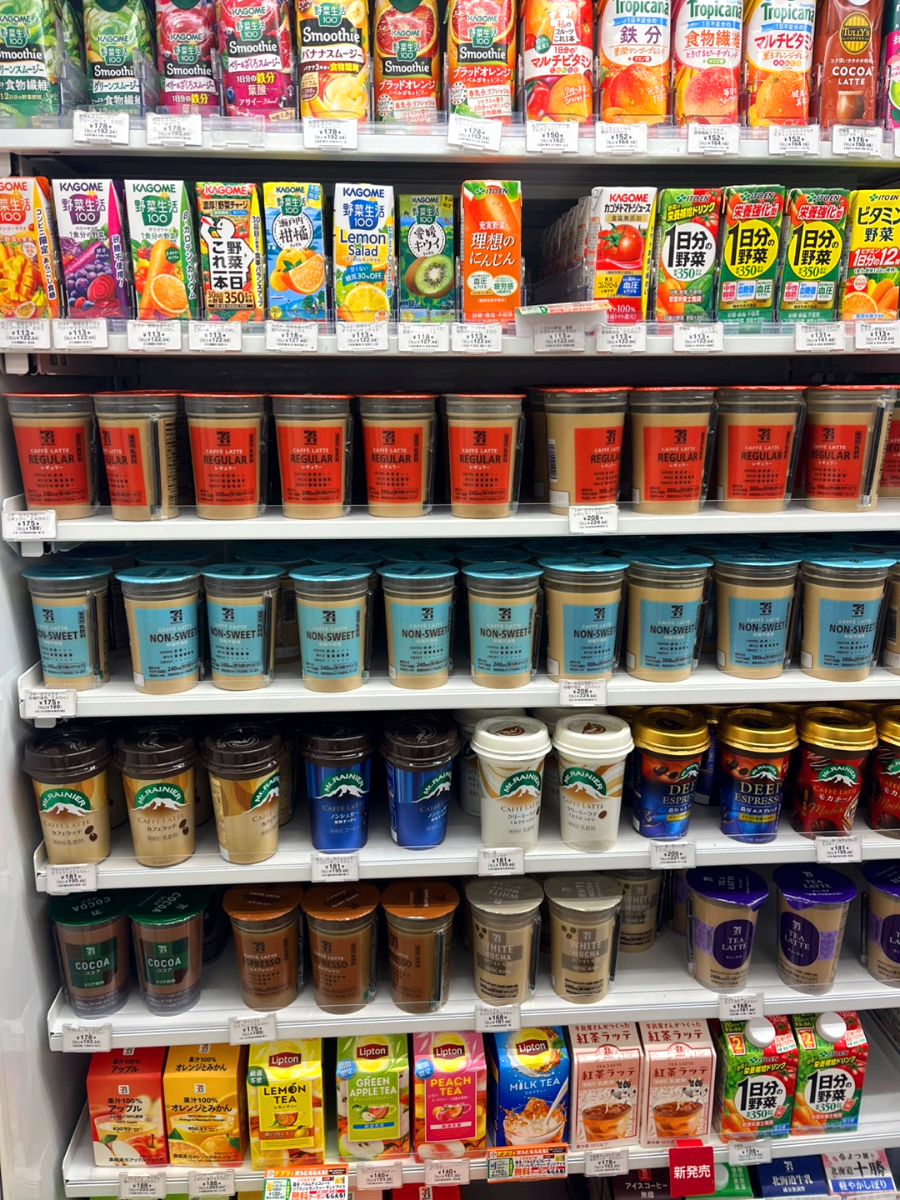 일본 편의점 세븐일레븐 음료 커피 자사 상품