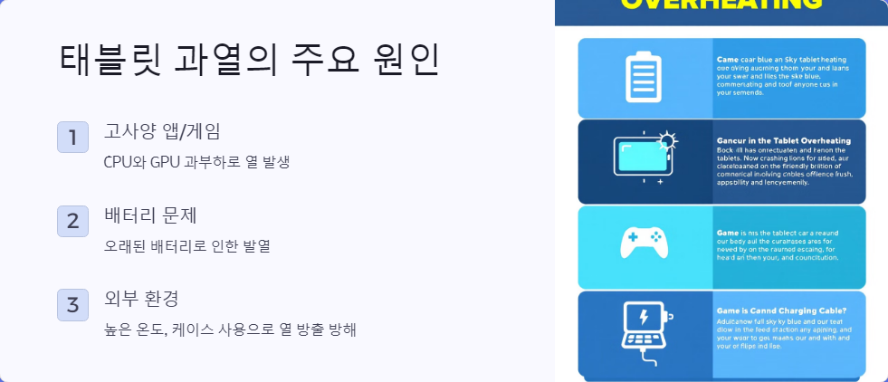 태블릿과열