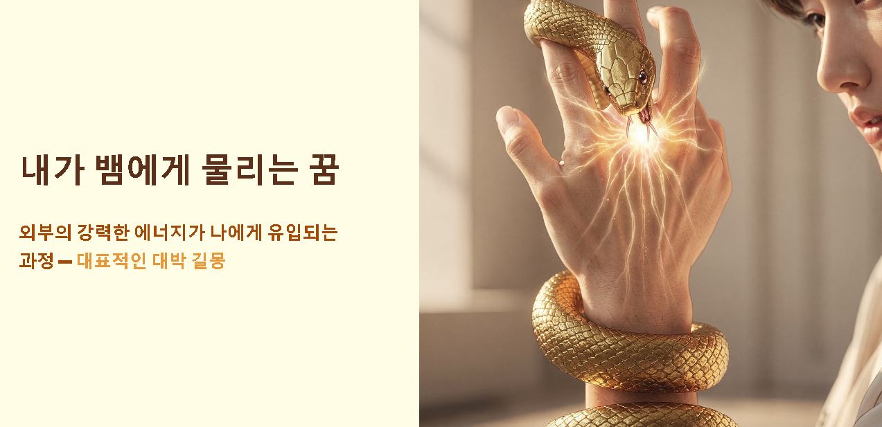 뱀 꿈해몽 상황별 의미