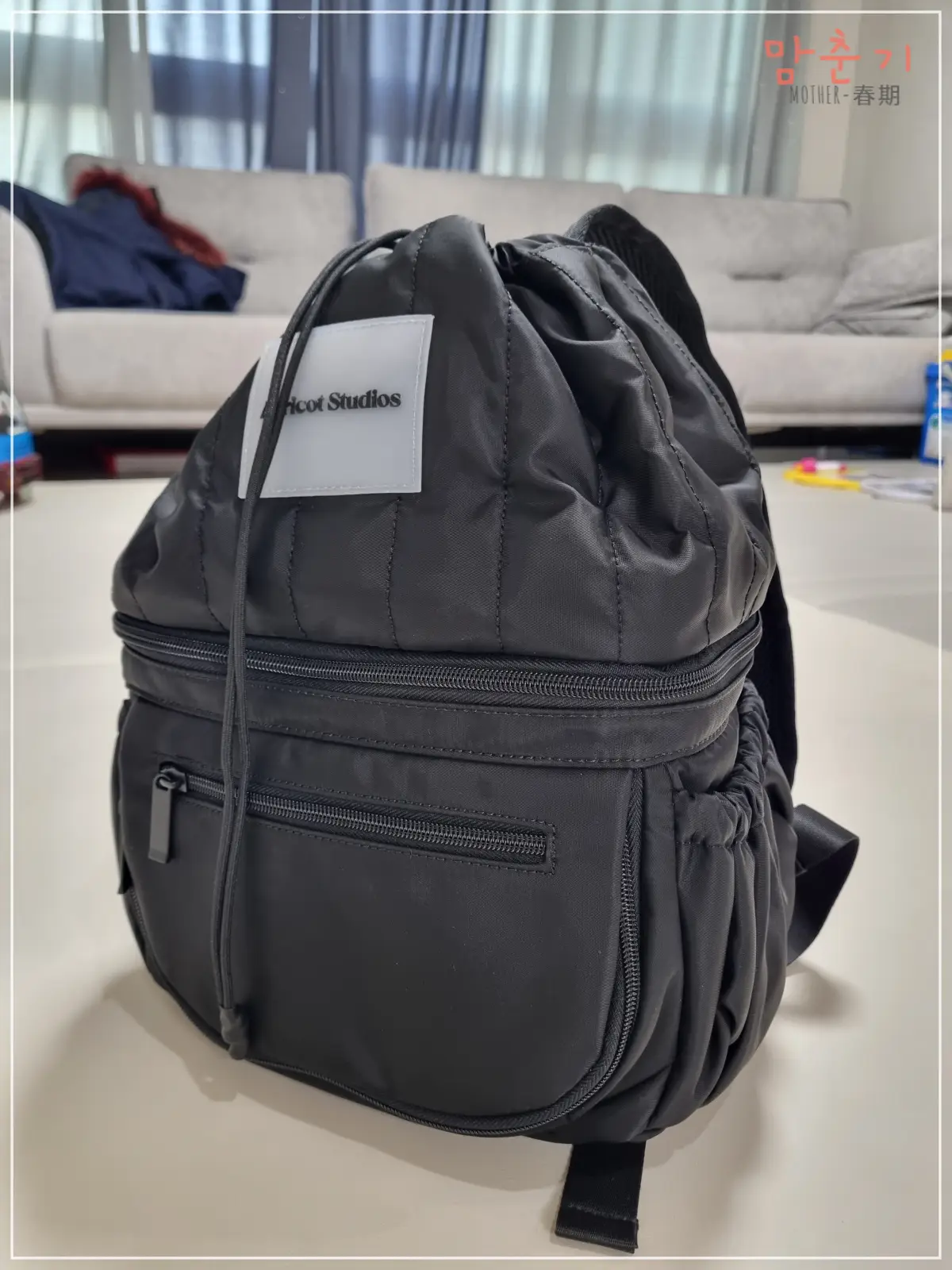 캐스터네츠백팩-기저귀가방추천-블랙색상-솔직후기