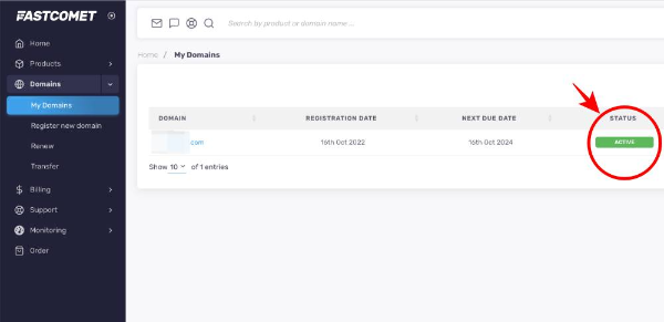 내 도메인 정상 활성화