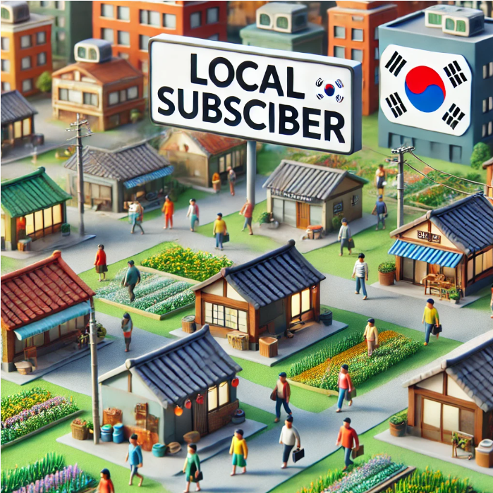 한국의 다양한 집들과 사람들이 걷는 동네