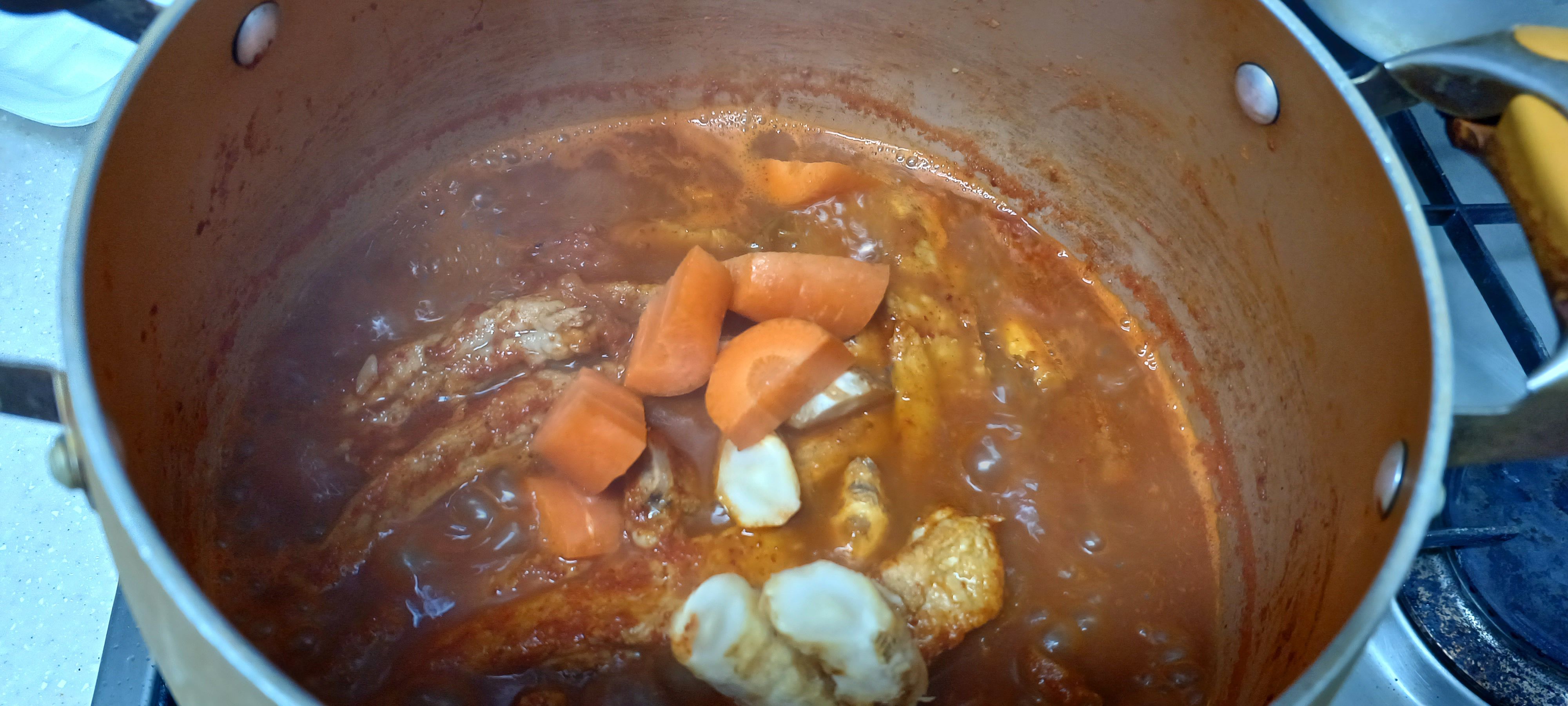 당근 더덕 넣기