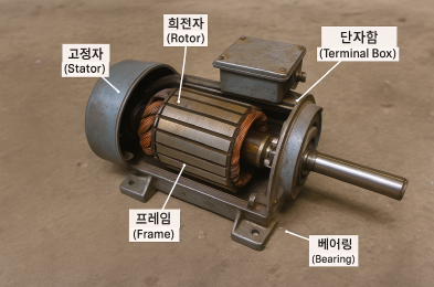 교류모터의 기본 구성