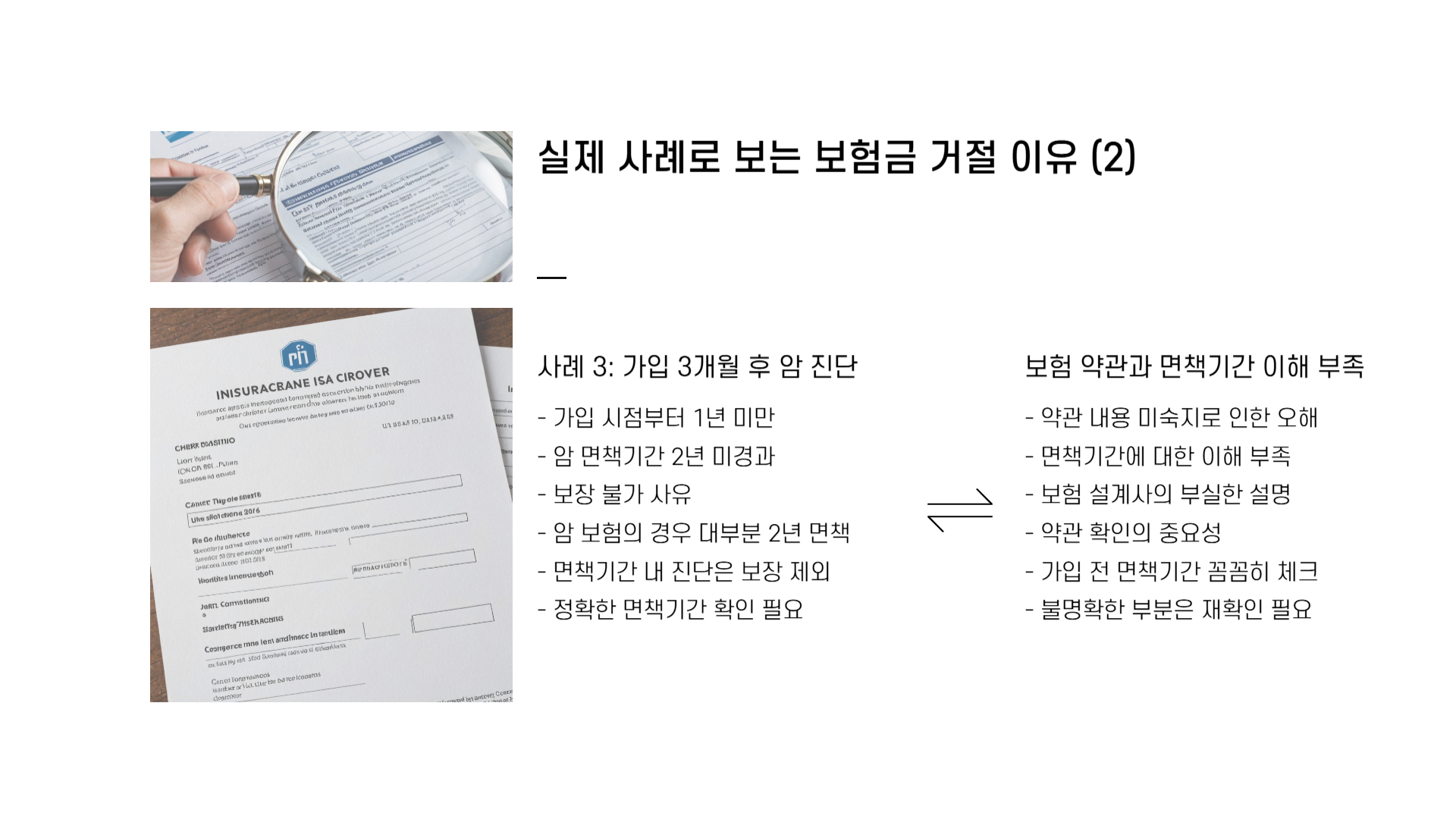 실비보험 면책기간