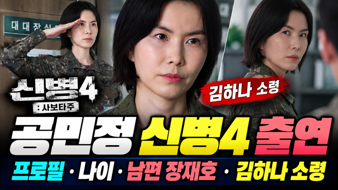 공민정 신병4 출연|프로필 나이·남편 장재호·김하나 소령