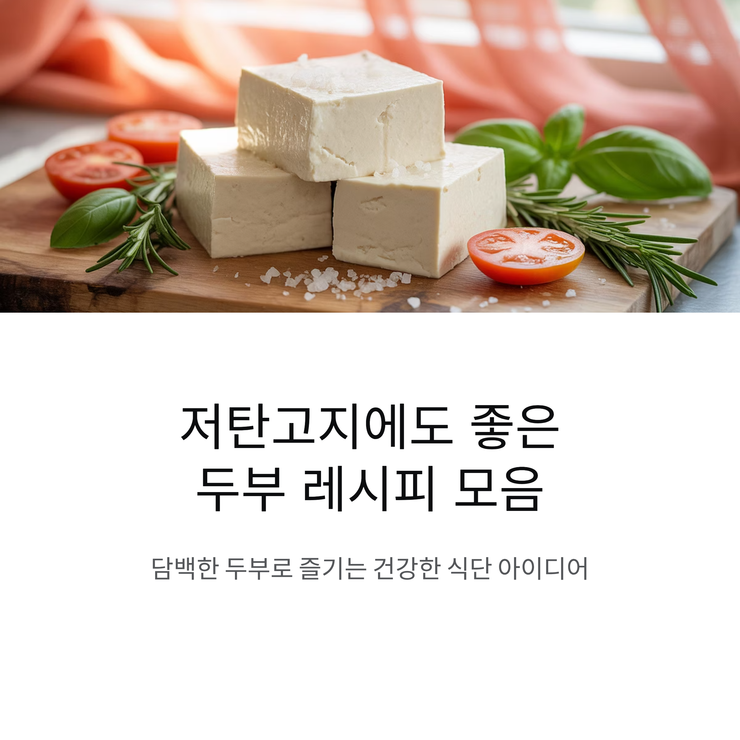 저탄고지에도 좋은 두부 레시피 모음