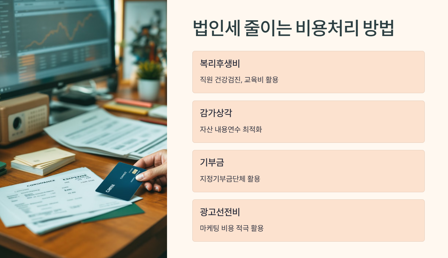 법인세 줄이는 비용처리