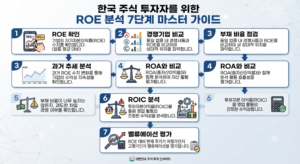 ROE를 실제 주식 투자에 적용하는 7단계 분석 순서