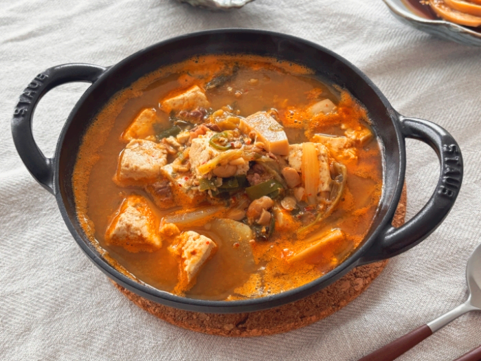 청국장찌개 시래기 청국장