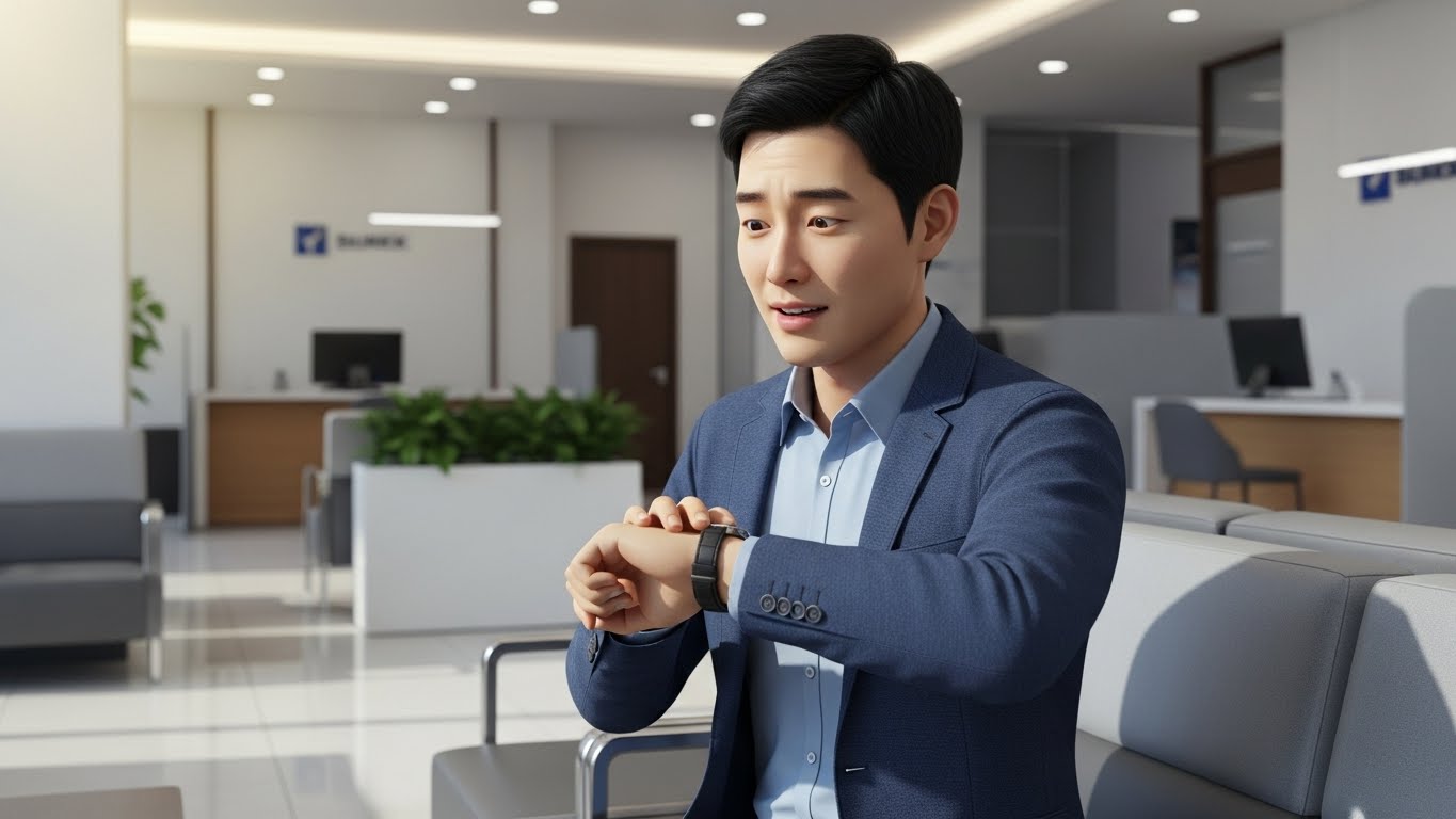 은행별 평균 처리 기간 및 변수