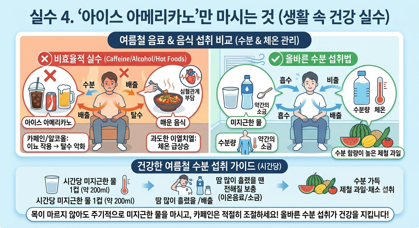 폭염에 아메리카노