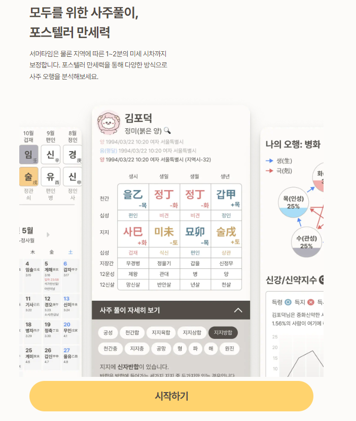 무료 만세력 사이트 추천 BEST 3