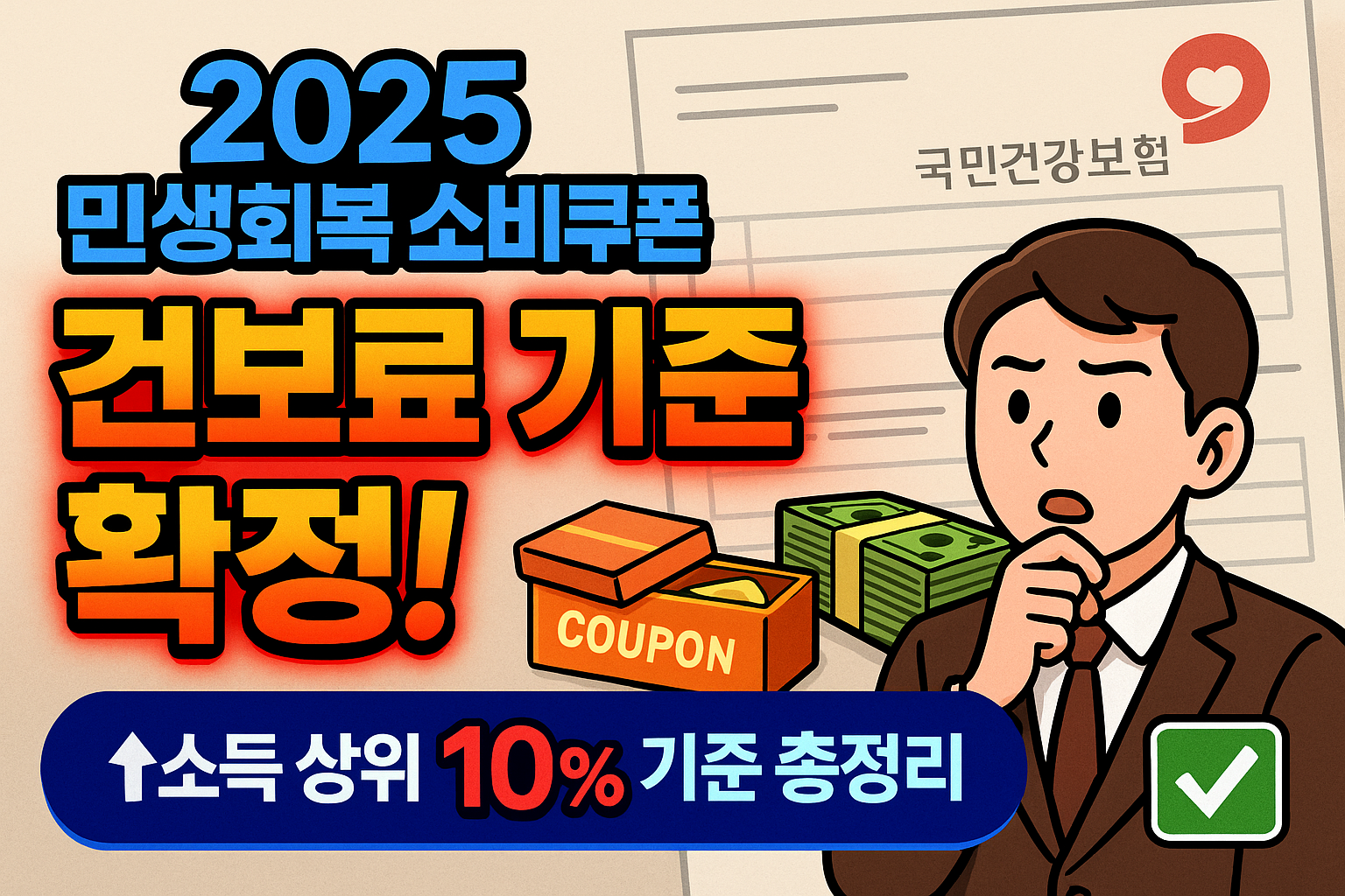 2025 민생회복 소비쿠폰 건보료 기준