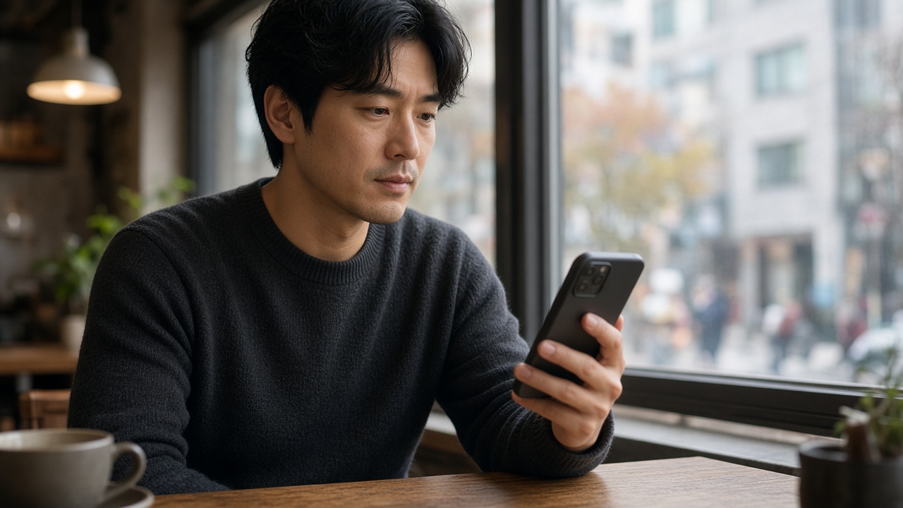 새 폰 초기 설정에서 백업을 고르는 모습