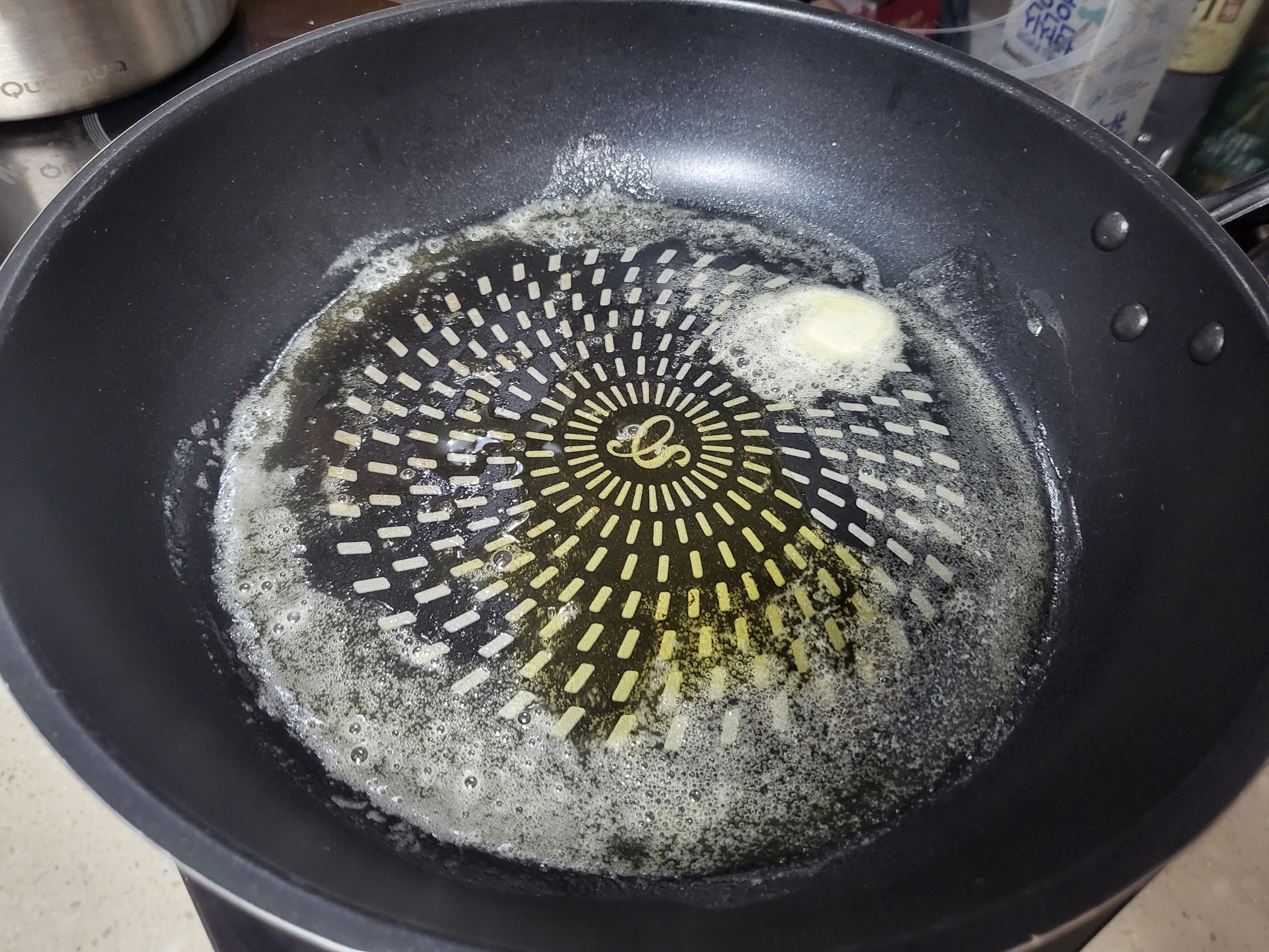 후라이팬 올리브유 버터