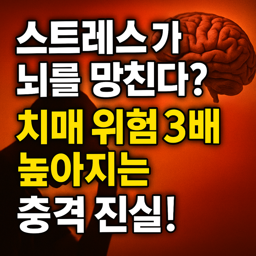 스트레스가 뇌를 망친다? 치매 위험 3배 높아지는 충격 진실!