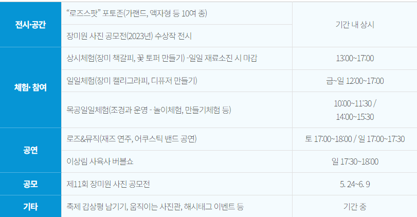 서울대공원 장미원축제