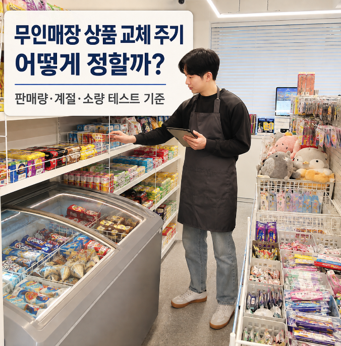 무인매장 상품 교체 주기는 어떻게 정할까