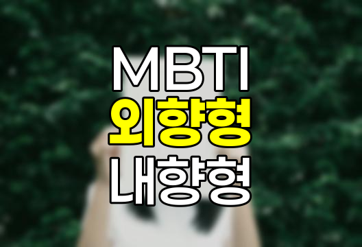 MBTI 외향형(E)과 내향형(I) 차이 완벽 정리, 특징, 질문, 관계 관련 정보