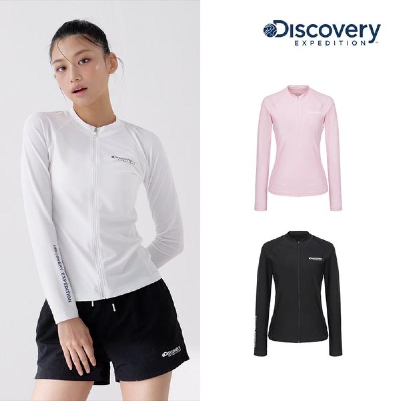 디스커버리 DISCOVERY베이직 풀집업 여성 래쉬가드 DWSW74033SET