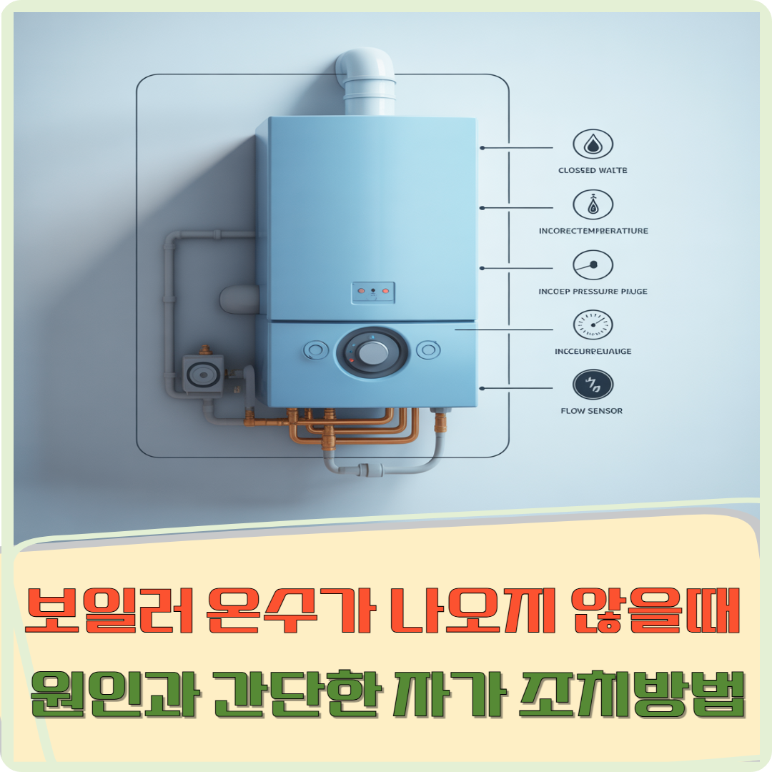 보일러 온수가 나오지 않을때 원인과 간단한 자가 조치방법 이미지