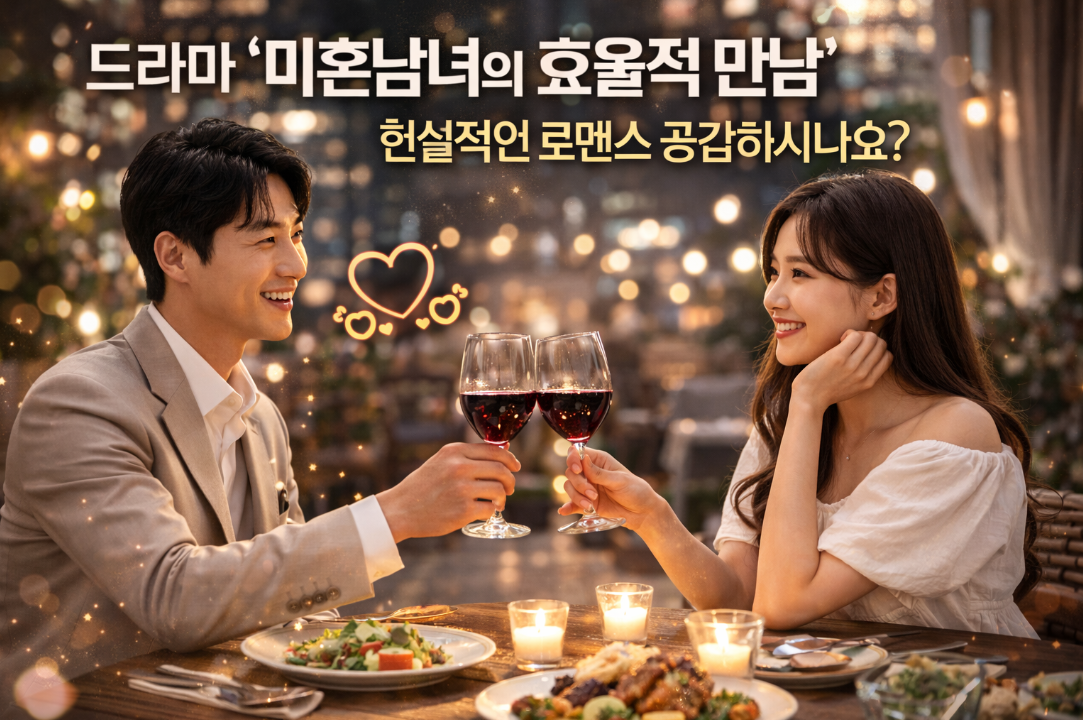 미혼남녀의 효율적 만남, 현실 연애 공감 포인트는?