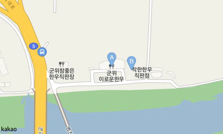 군위이로운한우-지도