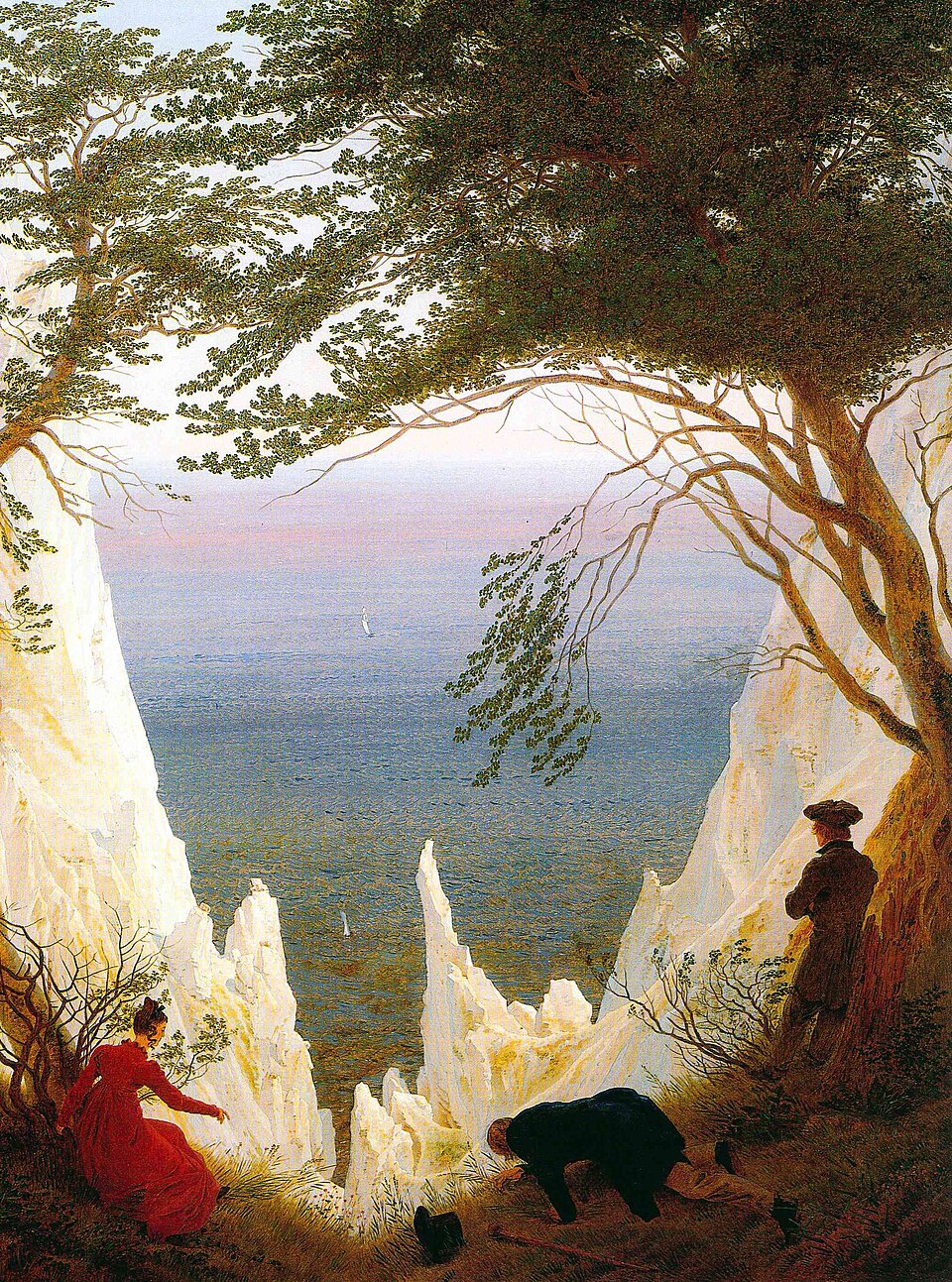 Caspar David Friedrich의 Chalk Cliffs on Rügen