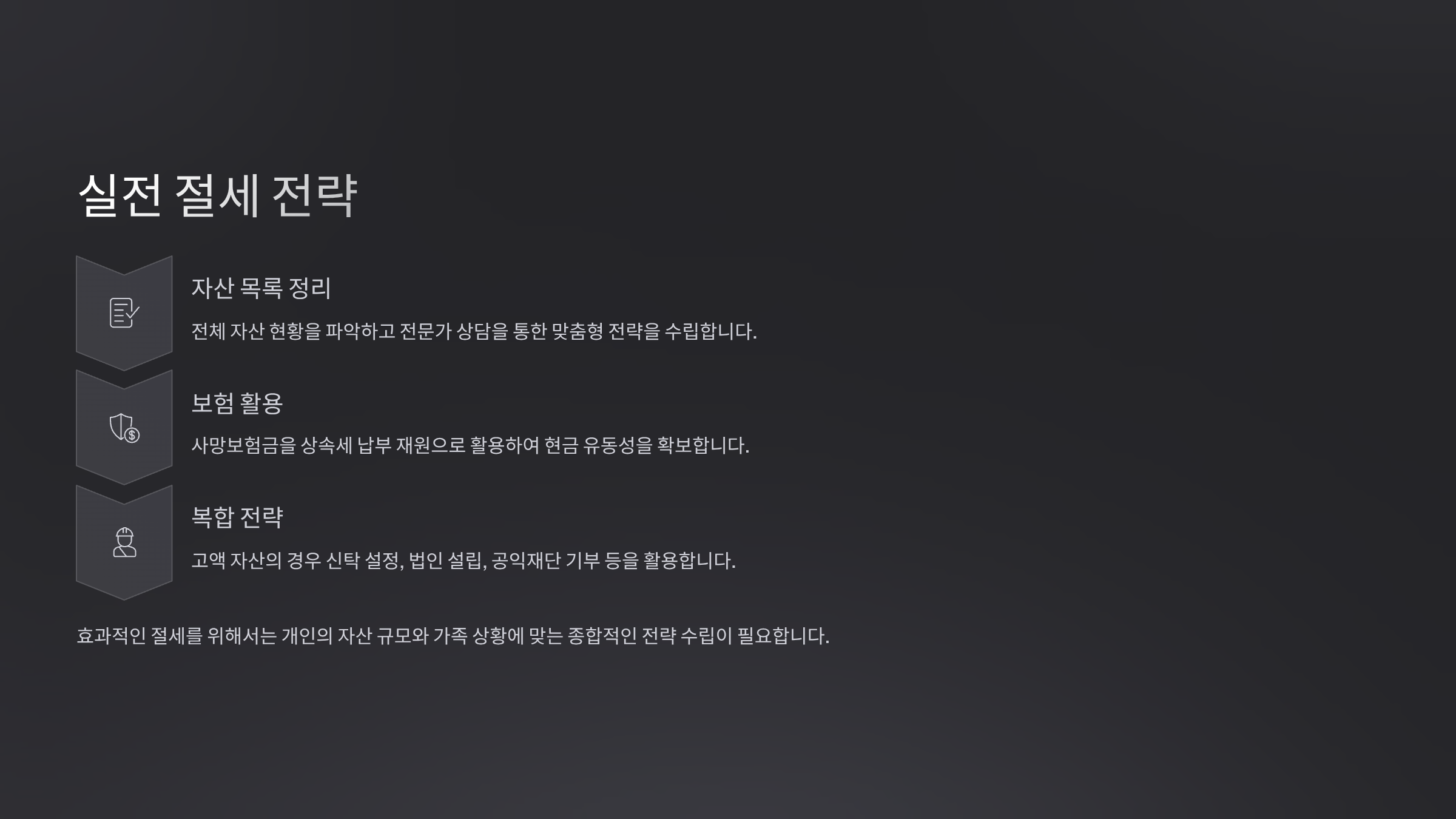 실전 절세 전략 관련 질문