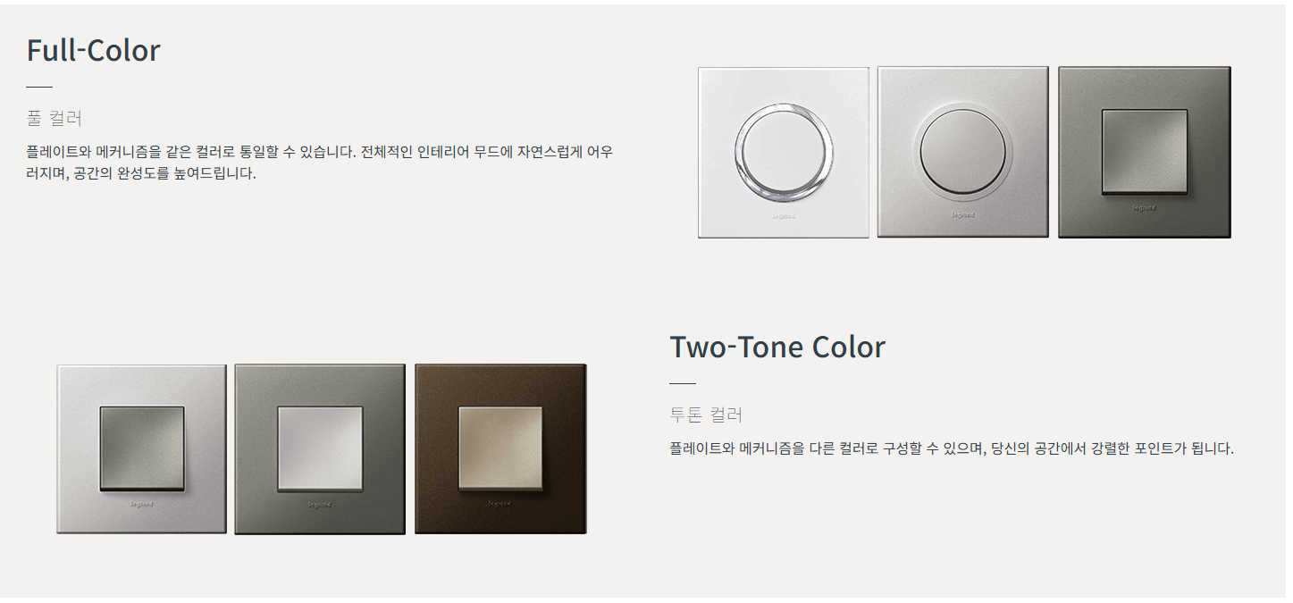 수입 스위치, 수입 콘센트 르그랑