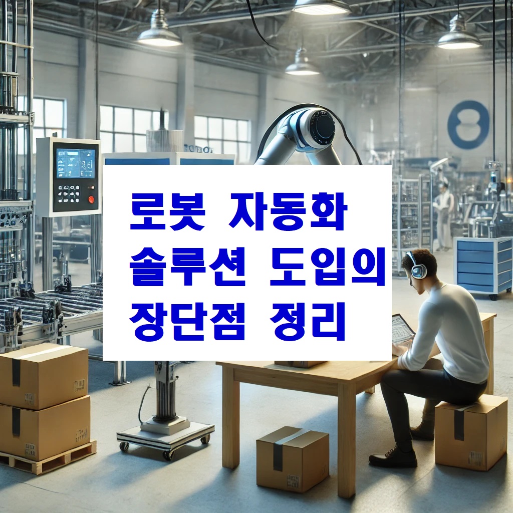 로봇 자동화 솔루션 도입의 장단점 정리